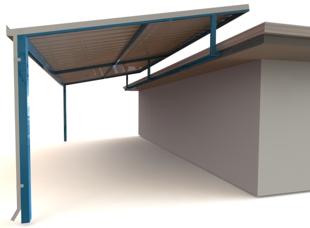 skillion flyover style patio